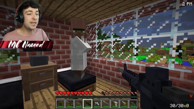 Minecraft PROTECT HOUSE FROM FIVE NIGHTS AT FREDDYS MONSTERS MOD / BUNKER BUILD !! Minecraft Mods