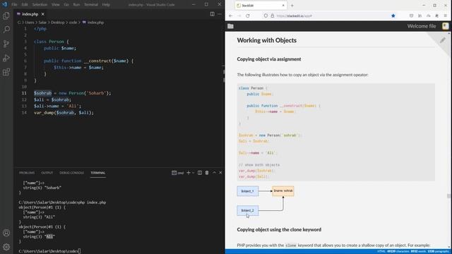 آموزش شی گرایی در php - Working with Objects | کار با اشیاء смотреть онлайн