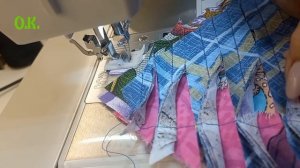 куртка в технике лоскутное шитьё с элементами синель.  для начинающих.