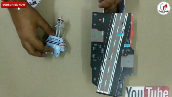 Make easy cardboard ship aircraft carrier-USS FORD AIRCRAFT CARRIER 3D PUZZLE-DIY - Crazymade