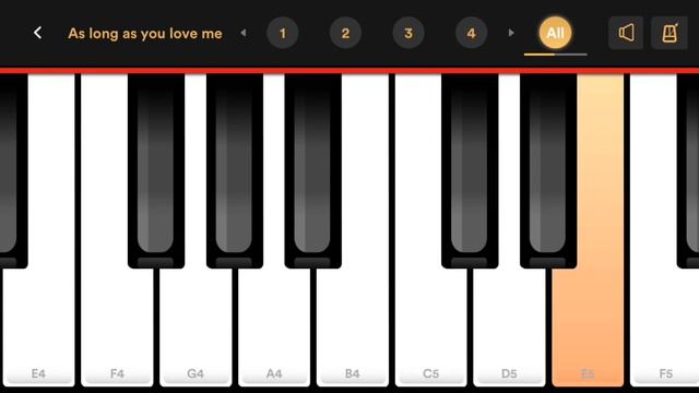 Learn to Play ”As Long As You Love Me - Backstreet Boys” on piano keyboard | Easy Piano Tutorials смотреть онлайн