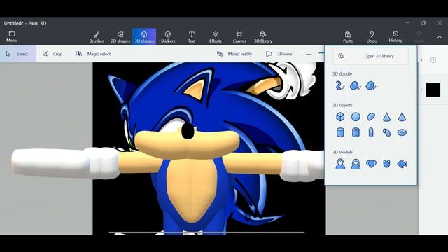 How to make SA2 Sonic/ Soap Shoes Sonic from 2D artwork смотреть онлайн