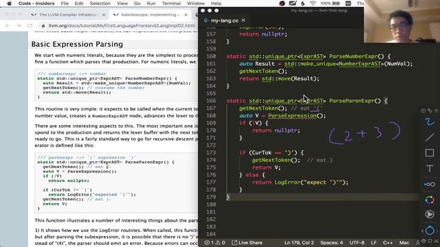 LLVM Tutorial #4: Recursive Descent Parser смотреть онлайн
