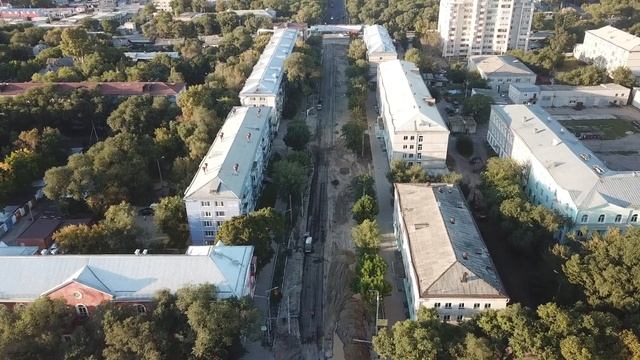 Съемка с дрона (Часть 5) - Ремонт ул. Калинина от ул. Тенистая до ул. Краснофлотская - 10.09.2020 смотреть онлайн