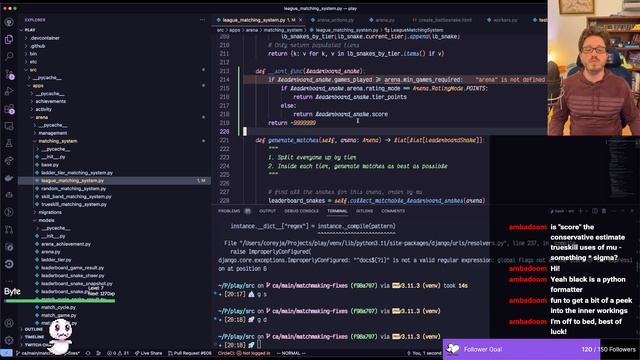Fixing Battlesnake's Big Bug | Coreyja's Live Coding Session смотреть онлайн