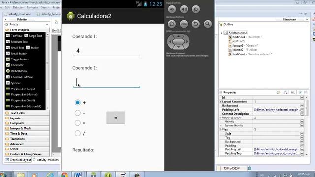 Calculadora con RadioButton y RadioGroup dos de dos смотреть онлайн