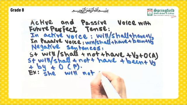 Grade VIII English Assi 13 Part 3 Gr Active Passive With Future Perfect Tense. смотреть онлайн