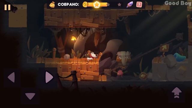 "My Diggy Dog 2", level 13 Walkthrough. All Stars and treasures. Russian version. смотреть онлайн