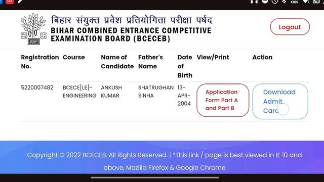 BCECE LE ADMIT CARD 2022 || HOW TO DOWLOAD BIHAR BTECH LATERAL ENTRY ADMIT CARD 2022 || BCECE LE смотреть онлайн