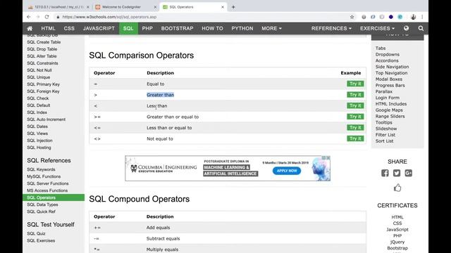 EP.45 SQL Comparison Operators in CodeIgniter смотреть онлайн