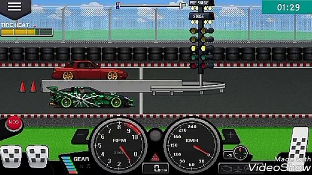 Обзор игры Pixel car racer смотреть онлайн