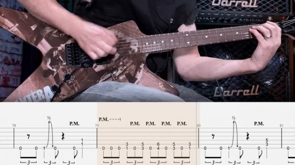 Walk Pantera Cover | Guitar Tab | Lesson | Tutorial | Amplitube