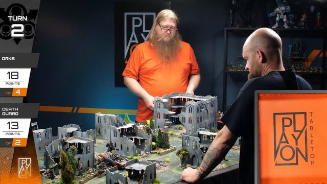Warhammer 40k in 40 minutes Season 3 Championship Opener! Orks vs Death Guard. смотреть онлайн