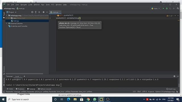 Automate WhatsApp message || Hack WhatsApp || WhatsApp trick || Learn Python || Python Project смотреть онлайн