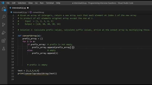 HINDI CODING INTERVIEW QUESTION | Get product of all other elements | Python List Array Question |P смотреть онлайн