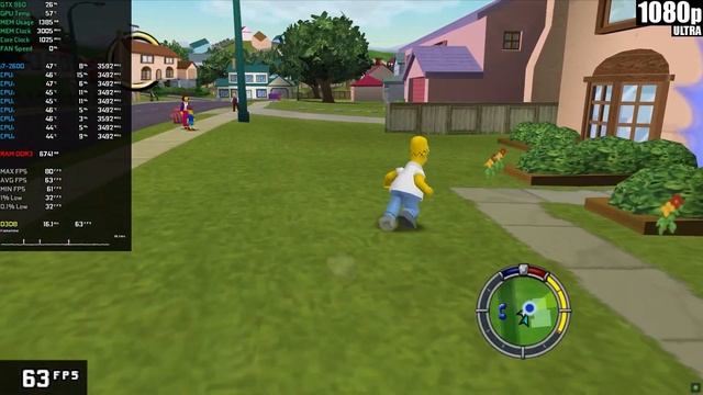 The Simpsons: Hit & Run | 1080p | (GTX 960 | i7-2600 | 16 GB RAM) смотреть онлайн