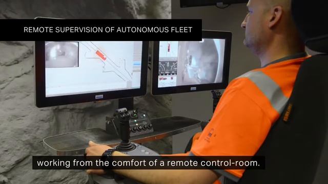 Работа умных самосвалов Sandvik, оснащеных системой автоматизации AutoMine смотреть онлайн