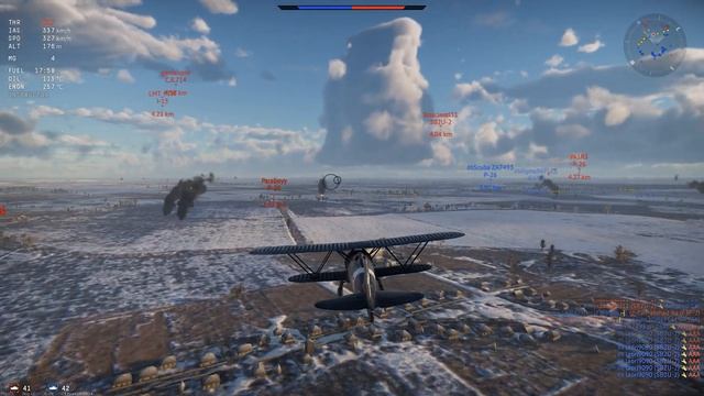 CR.42 Biplane Total Domination (War Thunder) смотреть онлайн