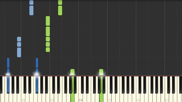 Sonne - Rammstein - Very easy and simple piano tutorial synthesia planetcover смотреть онлайн
