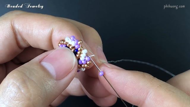 DIY seed beads stud earrings. How to make beaded earrings. Jewelry making смотреть онлайн