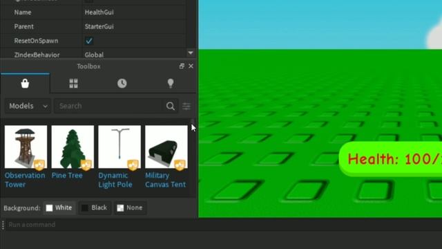 Roblox Studio Tutorial - HEALTH GUI смотреть онлайн