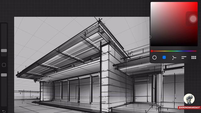 Procreate App / Architectural Sketch смотреть онлайн