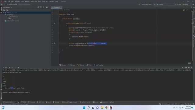 String Split and Join смотреть онлайн