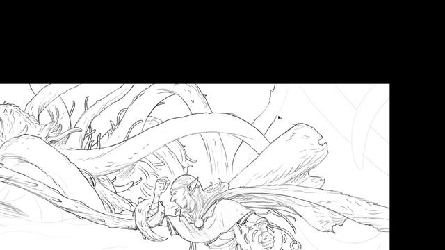 Watch me Draw this Cool Fantasy Fight Scene! REAL TIME... FULLY NARRATED смотреть онлайн