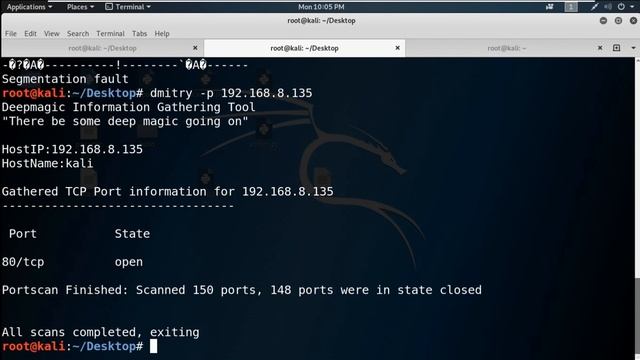 Passive Information Gathering using Dmitry смотреть онлайн