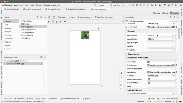 Build RecyclerView + Adapter for Creation: Publish an App In 4.5 Hours - Android Memory Game #9 смотреть онлайн