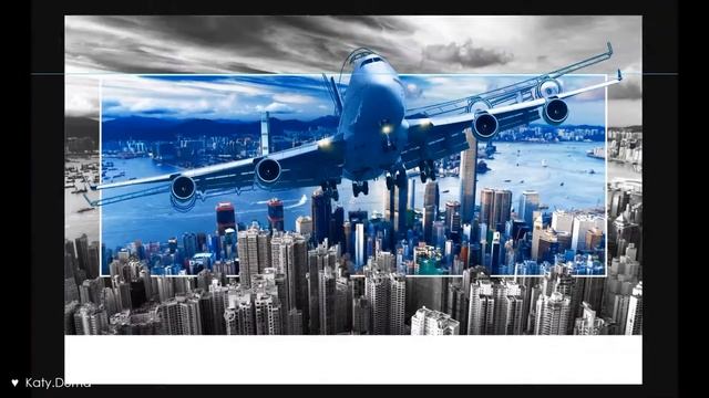 Photoshop | Модульные картины в фотошопе | Картина самолет | Picture airplane смотреть онлайн