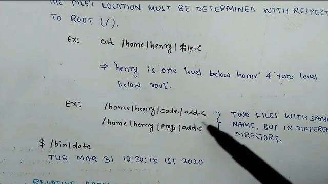 LECTURE- VII: Relative and absolute pathname смотреть онлайн