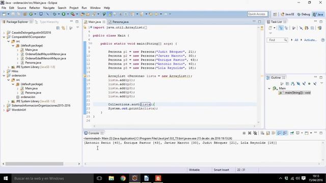 comparable comparator, ordenar en java смотреть онлайн