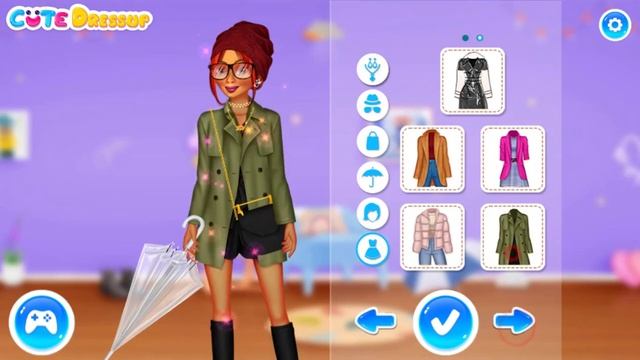 Super Girls My Rainy Day Outfits - Dressup Game by Cutedressup.com смотреть онлайн