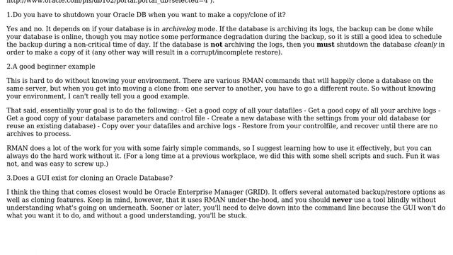 Databases: Clone / Copy Oracle 10g & 11g (3 Solutions!!) смотреть онлайн
