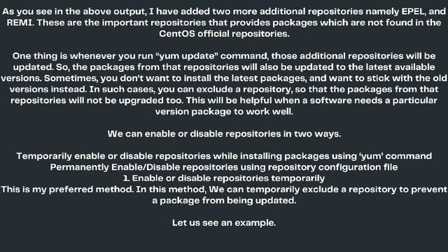 Enable or disable repositories on Centos смотреть онлайн