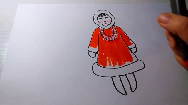 Как нарисовать эскимоску и иглу. Как нарисовать эскимоса смотреть онлайн
