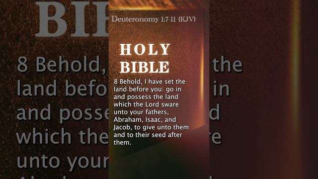 Deuteronomy 1:7-11 (KJV) смотреть онлайн