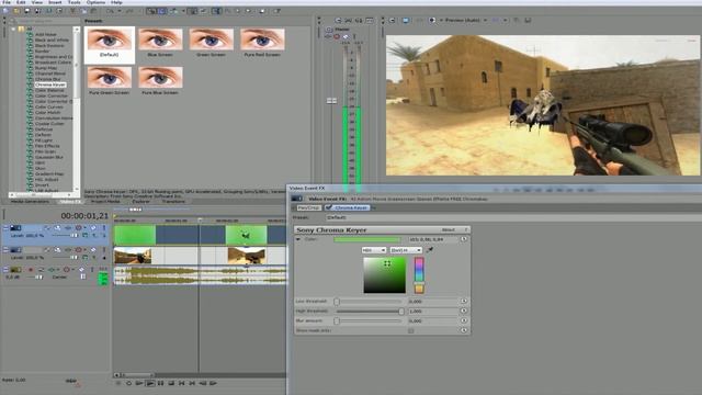 Изучаем Green Screen и Chroma key |Vegas Pro, Обучение на Русском| смотреть онлайн