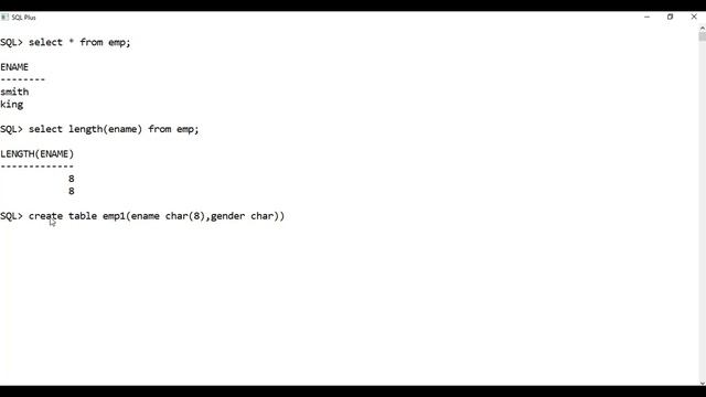 2- Oracle data types part1(character data types) البيانات النصية في اوراكل смотреть онлайн