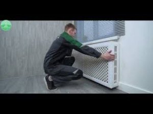 Сборка и монтаж декоративного экрана с боковинами и крышкой для навесного радиатора