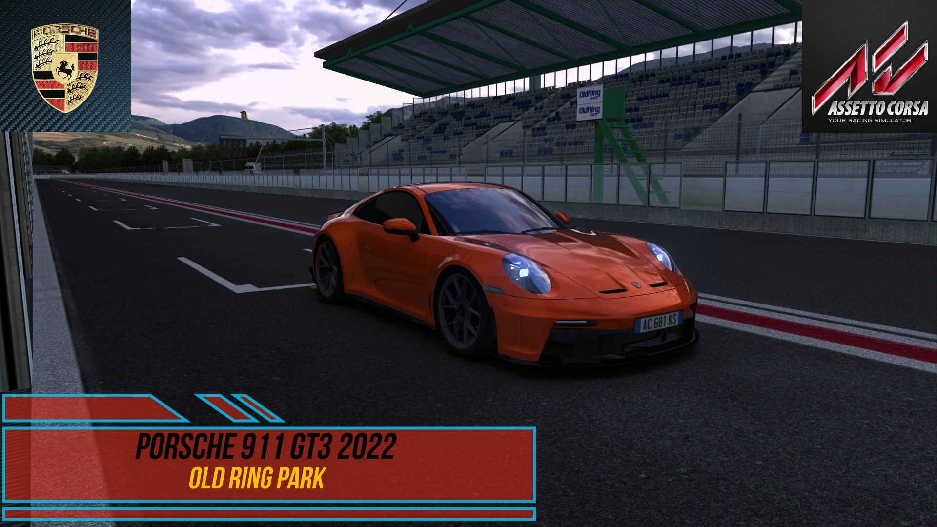 Porsche 911 GT3 (992) 2022 - OldRingPark | Assetto Corsa. смотреть онлайн