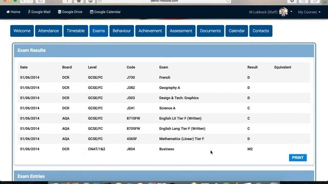 How to view Exam and Assessment information using Moodle смотреть онлайн