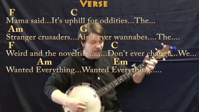 High Hopes (Panic! At the Disco) Banjo Cover Lesson in C with Chords/Lyrics смотреть онлайн