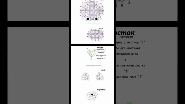схема на ласку, автор на схеме?? #short #бисероплетение #бисер #рек #схемыамигуруми #амигуруми смотреть онлайн