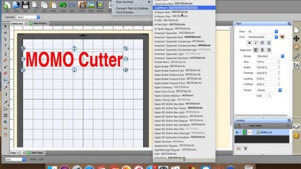How to set up cutting on Easy cut Studio software?
