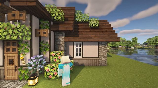 Minecraft: Aesthetic Vintage Cottage Tutorial / Mizuno's 16 Craft Resource Pack смотреть онлайн