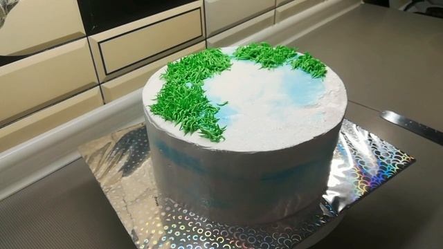 Оформление торта Бравл старс/Белковый крем смотреть онлайн