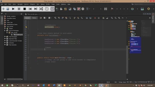 java tutorial 31 GIU add title Border to components смотреть онлайн