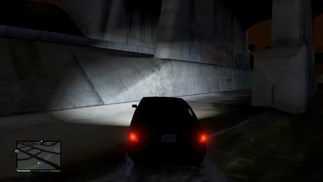 Grand Theft Auto V - Ubermacht Oracle Rainy Test Drive through L.A. River смотреть онлайн